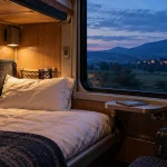 Train de nuit : illustration photographique du sujet